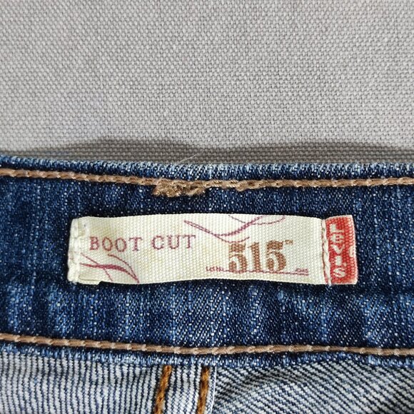 Vintage Levi's 515 jeans women's sz 12 denim blue colour boot cut cowgirl denim - Picture 6 of 15